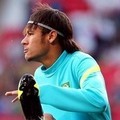 Neymar saat Pemanasan Sebelum Bertanding di Olimpiade 2012
