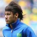 Neymar saat Pemanasan Sebelum Bertanding di Olimpiade 2012