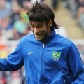 Neymar saat Pemanasan Sebelum Bertanding di Olimpiade 2012