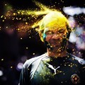 Foto Karya Giselle Natassia di Holi festival