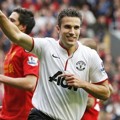 Ekspresi Robin van Persie Setelah Mencetak Gol