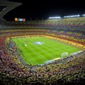 Bangku Penonton di Camp Nou Dipadati Suporter Barcelona dan Real Madrid