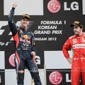 Mark Webber, Sebastian Vettel dan Fernando Alonso Berada di Podium