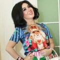 Syahrini Saat Menghadiri Jumpa Pers Miss Celebrity Indonesia 2012
