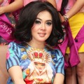 Syahrini Saat Menghadiri Jumpa Pers Miss Celebrity Indonesia 2012