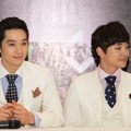 Chansung dan Junho 2PM Saat Jumpa Pers 'What Time Is It 2PM Live Tour In Jakarta'