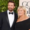Hugh Jackman dan Deborra-Lee Furness di Red Carpet Golden Globe Awards 2013