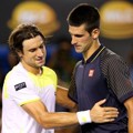 David Ferrer Memberi Selamat Novak Djokovic
