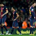 Ekspresi Kekecewaan Para Pemain Barcelona