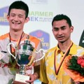 Chen Long dan Tommy Sugiarto Berfoto Bersama