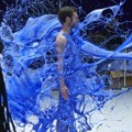 Juan Mata Disiram Cat Biru untuk Pemotretan