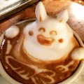 Karya Seni Busa Latte 3D Bentuk Kelinci