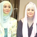Nuri Maulida dan Risty Tagor di Pembukaan Miss Moz Moslem Center Surabaya