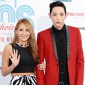 CL 2NE1 dan Lee Soo Hyuk di Blue Carpet Mnet 20's Choice Awards 2013