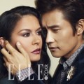 Lee Byung Hun dan Catherine Zeta-Jones di Majalah Elle Edisi Agustus 2013