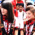 Viny dan Haruka JKT48 Saat Mengisi Acara Musik 'Dahsyat' Spesial HUT RI ke-68