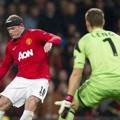 Wayne Rooney Saat Berhadapan dengan Kiper Bayern Leverkusen Bernd Leno