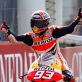 Marc Marquez Sesudah Melewati Garis Akhir
