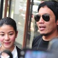 Natasha Rizki dan Desta Saat Ditemui di Senayan