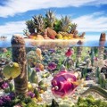 Taman Bawah Laut yang Dibuat dari Buah dan Sayur