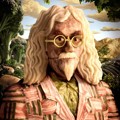 Potret Billy Connolly yang Terbuat dari Bacon