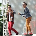 Denny Cagur, Astrid Tiar dan Ruben Onsu Saat Menjadi Host Konser 'Salut Indonesia'