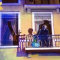 Sebuah Karya yang Ditampilkan di Gedung Fresque des Lyonnais