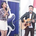 Maudy Ayunda dan David Choi Saat Tampil di Acara 'Inbox'