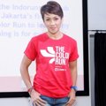 Melanie Putria Saat Jumpa Pers 'The Color Run 2014'
