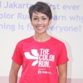 Melanie Putria Saat Jumpa Pers 'The Color Run 2014'