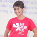 Melanie Putria Saat Jumpa Pers 'The Color Run 2014'