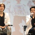 Teo dan Yun Lunafly Saat Jumpa Pers 'Lukie Beat Live in Concert'