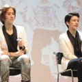 Teo dan Yun Lunafly Saat Jumpa Pers 'Lukie Beat Live in Concert'