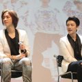 Teo dan Yun Lunafly Saat Jumpa Pers 'Lukie Beat Live in Concert'