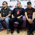 The Fly Saat Menggelar Jumpa Pers di Studio I-Radio, Jakarta Pusat