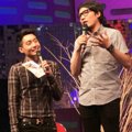 Desta dan Edric Tjandra di Jumpa Pers Perayaan Ulang Tahun ANTV