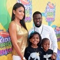 Kevin Hart dan Keluarga di Orange Carpet Kids' Choice Awards 2014