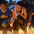 Melanie Subono Saat Menggelar Aksi Damai di Bundaran HI, Jakarta