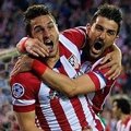 Selebrasi Koke dan David Villa Seusai Mencetak Gol