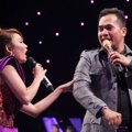 Rina Nose dan Saiful Jamil di Acara 'D'Academy' Indosiar