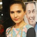 Olivia Jensen di Jumpa Pers Film 'Mari Lari'