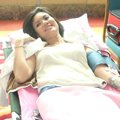 Aline Adita di Acara Donor Darah A Tribute to Kartini's Day