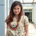 Vina Candrawati Saat Jumpa Pers 'Indonesia Mencari Bakat'