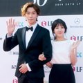 Shin Sung Rok dan Eun Ji A Pink di Red Carpet Baeksang Art Awards 2014