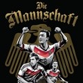 Mesut Ozil, Philipp Lahm dan Bastian Schweinsteiger dari Jerman