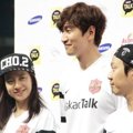 Song Ji Hyo, Lee Kwang Soo dan Haha di Jumpa Pers Asian Dream Cup 2014