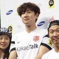 Song Ji Hyo, Lee Kwang Soo dan Haha di Jumpa Pers Asian Dream Cup 2014