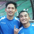 Ibnu Jamil dan Rico Ceper Saat Sesi Latihan Tim Indonesia All Star