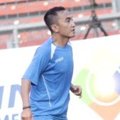 Rico Ceper di Sesi Latihan Tim Indonesia All Star