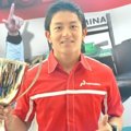 Rio Haryanto Saat Menggelar Jumpa Pers di Medan Merdeka Timur, Jakarta